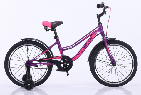 LORAK JUNIOR 20 Girl Black Матовый Фиолетовый/Розовый