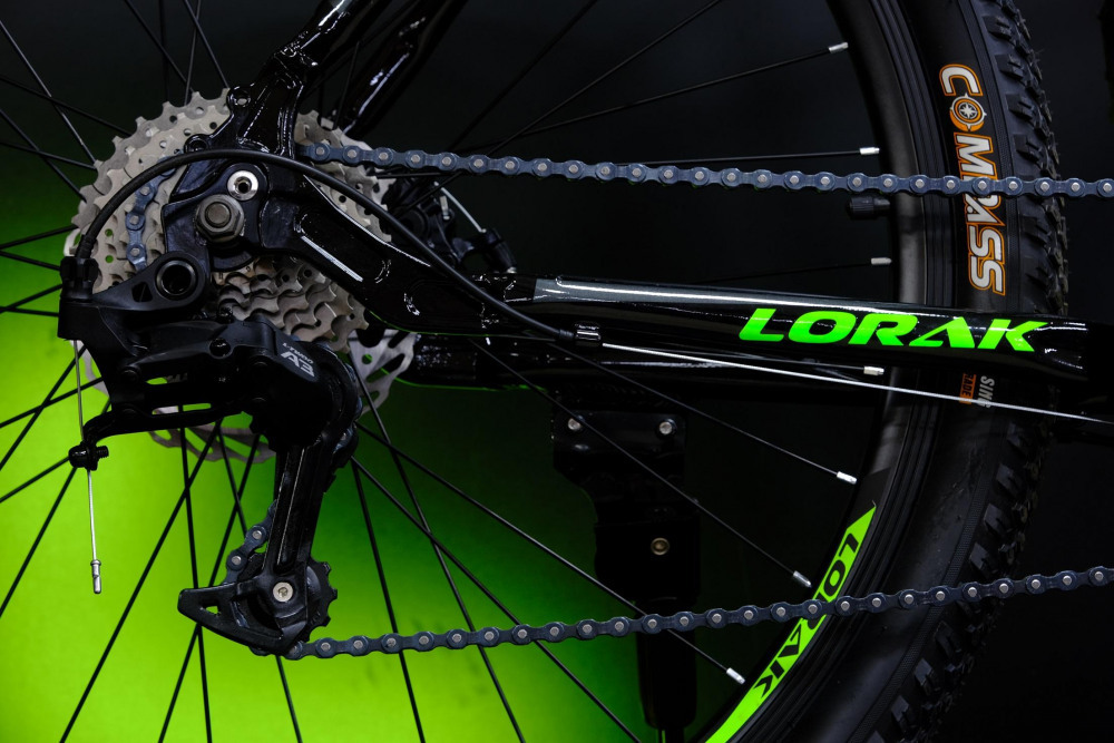 LORAK Safe 27,5 Cassete Чёрный/Зелёный 19р (на рост 171-182)