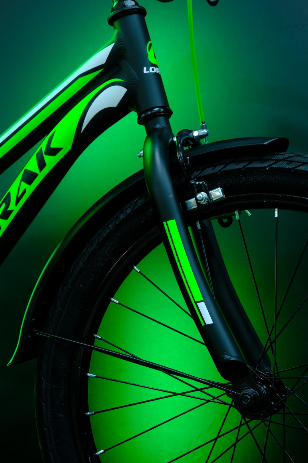 Lorak Junior 20 Boy Матовый Чёрный/Зелёный