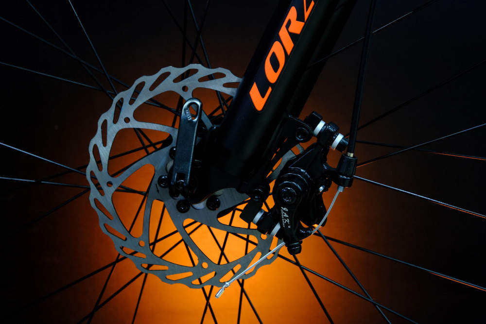 Lorak MAX 150 Матовый Чёрный/Оранжевый 19р (на рост 171-182)