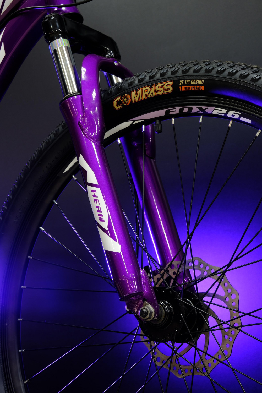 Heam FOX 26 Girl Серо/Фиолетовый рама 17 (на рост 155-173)