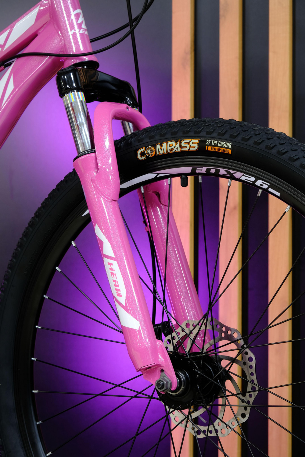 Heam FOX 26 Girl Серый/Розовый рама 15 (на рост 141-160)